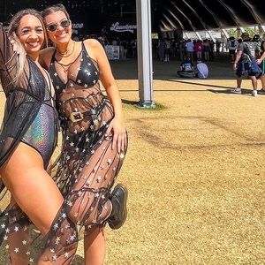 Mesh Midi Festival Dress